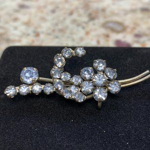 Vintage Blue Brooch - Austria